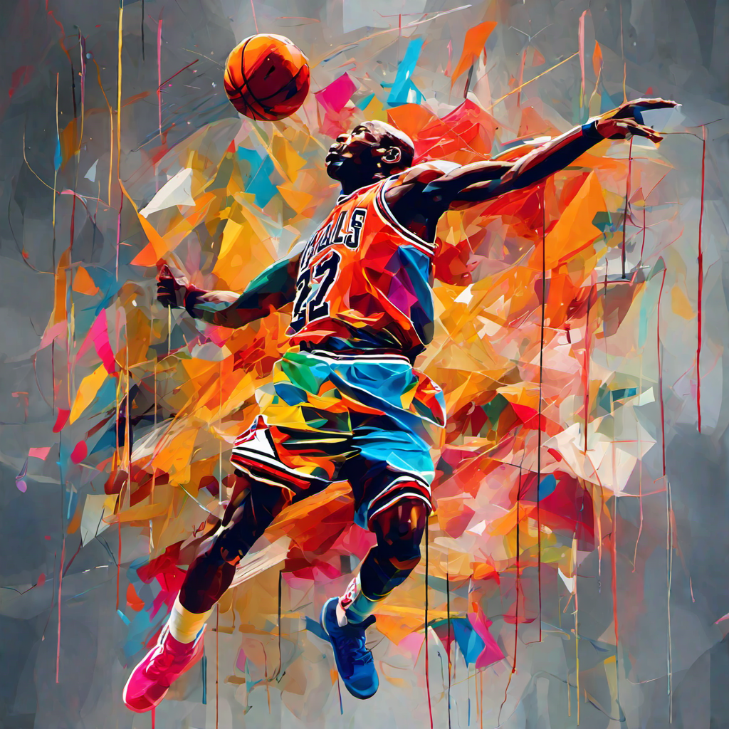 Michael jordan canvas on sale painting