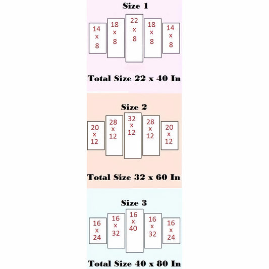 Custom Canvas Wall Art Decor Piece Ready to Hang sizing chart