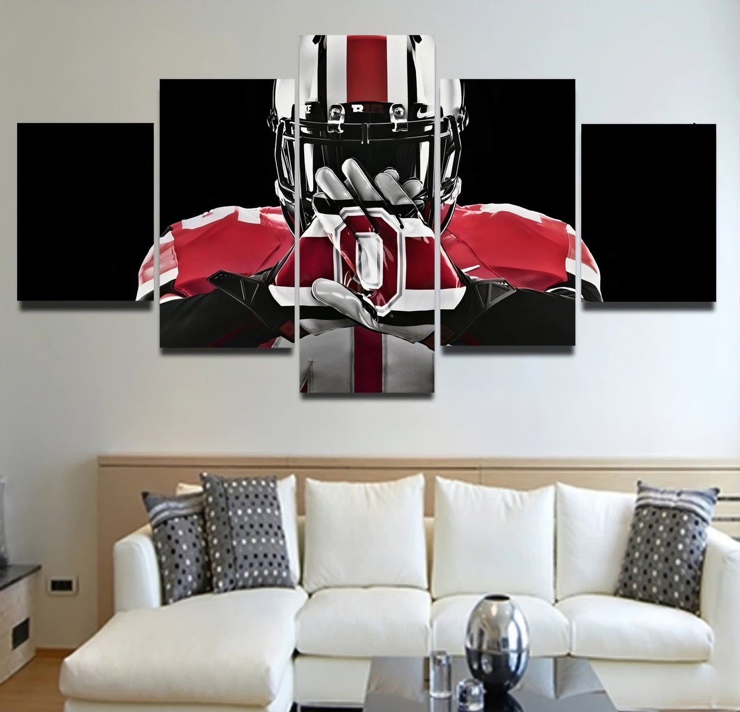 Ohio State Buckeyes Player NCAA Wall Art Canvas Decor Framed