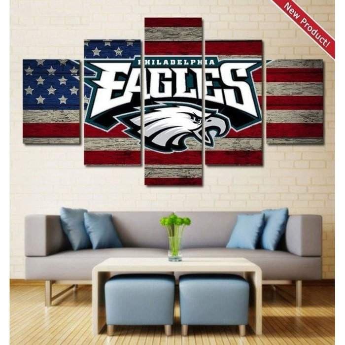 Philadelphia Eagles Wall Art Painting Canvas Poster-Sports Art Direct-