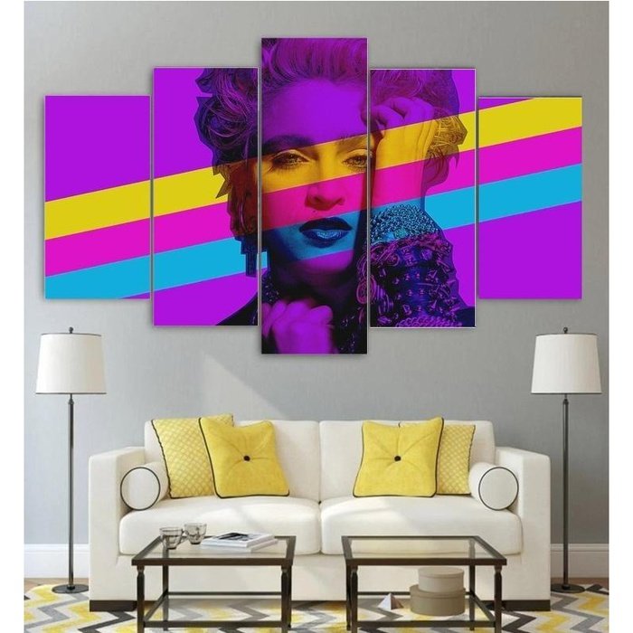 Retro Madonna Wall Art Canvas Painting Framed