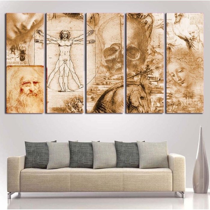 Leonardo da Vinci Canvas Art Prints Poster Painting Framed