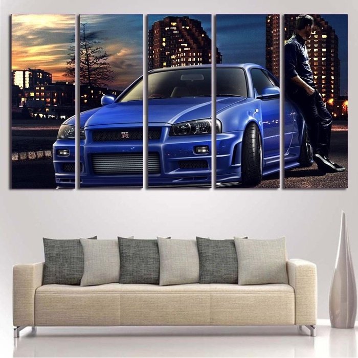 Paul Walker Canvas Art Prints Poster Painting Framed