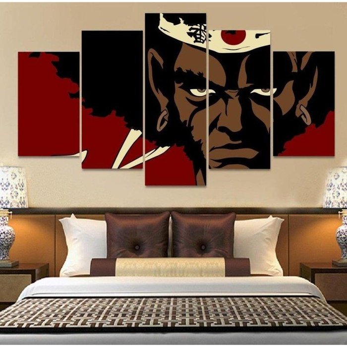 Afro Samurai Wall Art Canvas Painting Framed