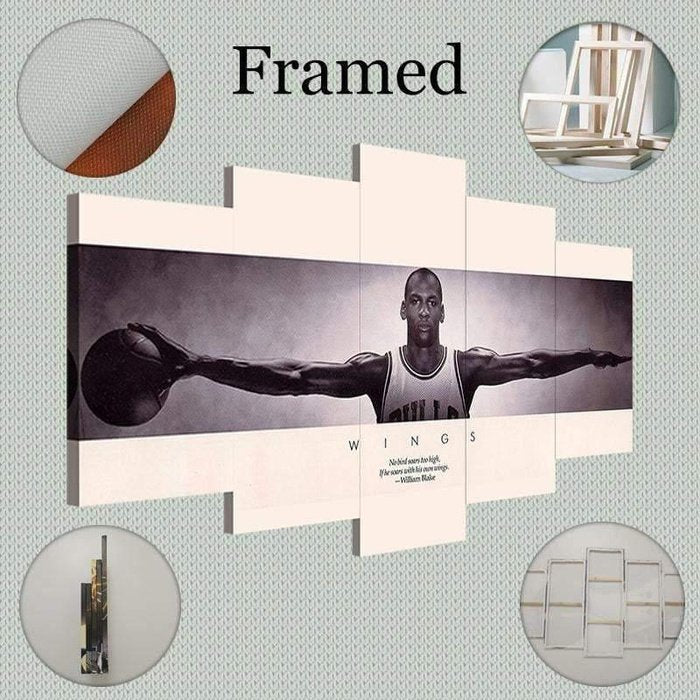 Air Michael Jordan Canvas Wings Wall Art Poster Free Shipping