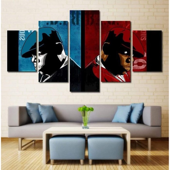 BIG Biggie Smalls Wall Art Canvas Painting Framed Notorious