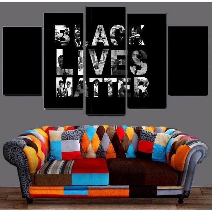 Black Lives Matter Wall Art Canvas Painting Framed