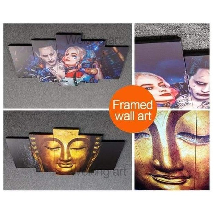 Boise State Football Wall Art Canvas Painting Framed Home Decor