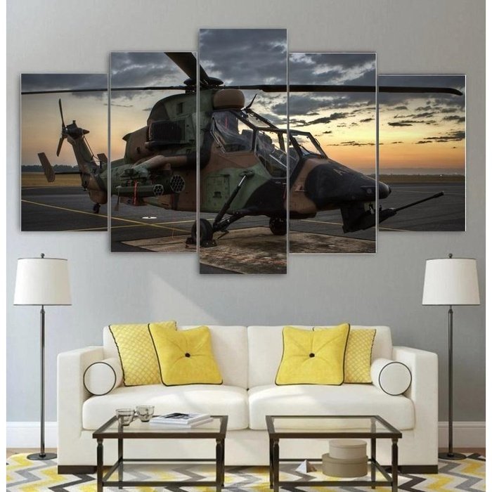 Eurocopter EC Tiger attack helicopter German Army Wall Art Canvas Painting Framed