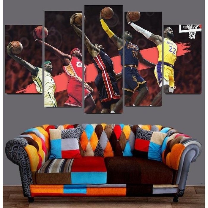 Evolution Lebron James Canvas Art Painting Wall Art Framed
