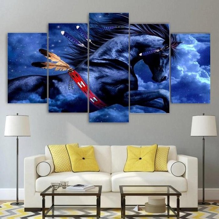 Fantasy Horse Wall Art Canvas Painting Framed