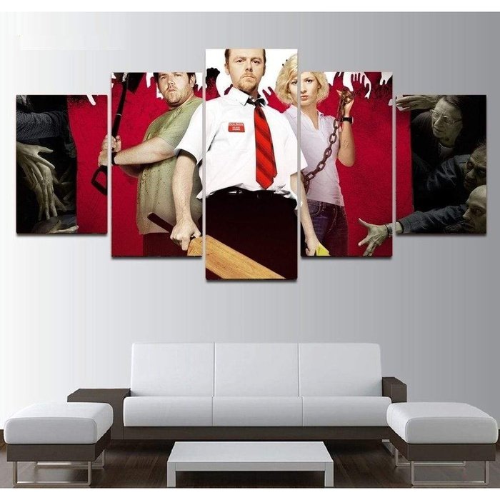 Horror Shawn Dead Wall Art Canvas Painting Framed Home Decor