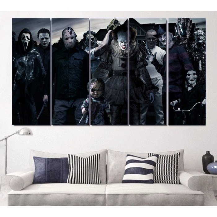 MEGA Horror Canvas Art Prints Poster Painting Framed