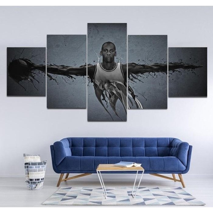 Jordan Decor Wall Art Canvas Print Framed