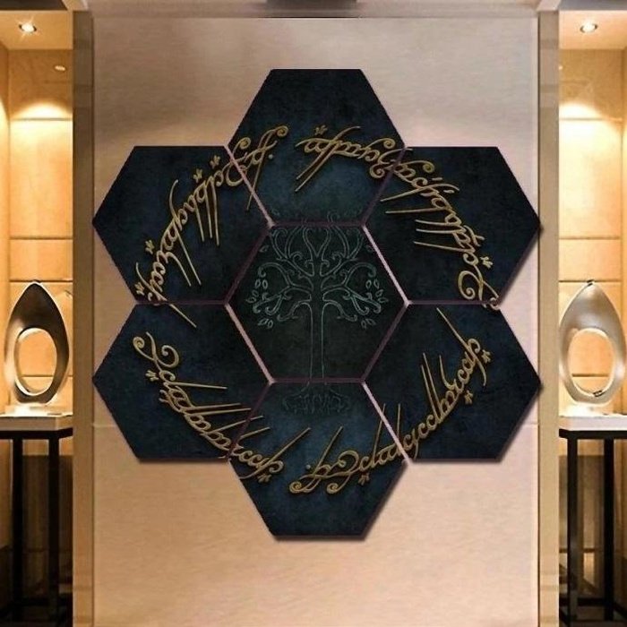 Lord Rings Wall Art Canvas Framed Decor