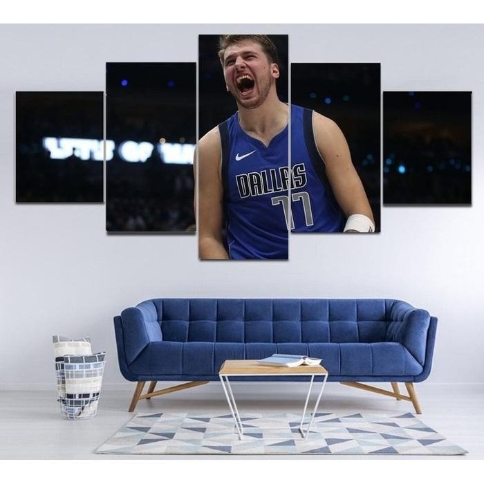 Luka Dončić Wall Art Canvas Painting Framed Free Shipping