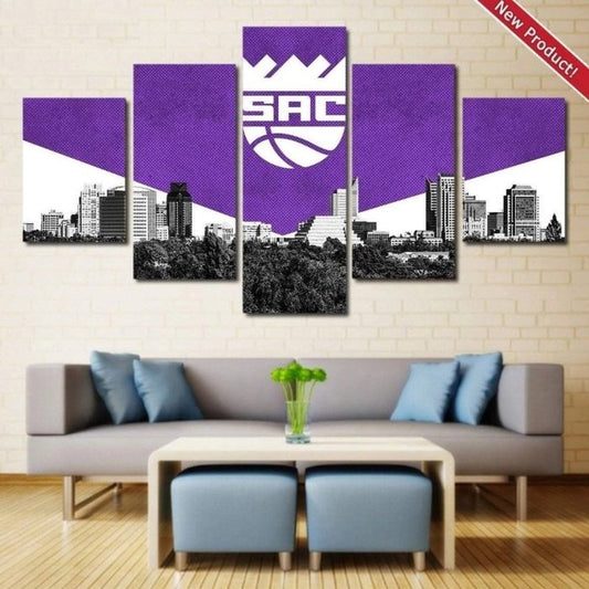 Sacramento Kings Wall Art Canvas Decor Framed