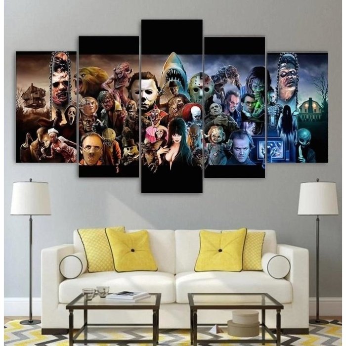 Scary Horror Collection Wall Art Canvas Painting Framed