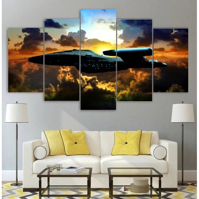 Star Trek Voyager Wall Art Canvas Painting Framed
