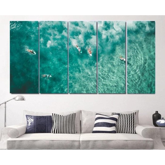 Surfing Canvas Art Prints Poster Painting Framed