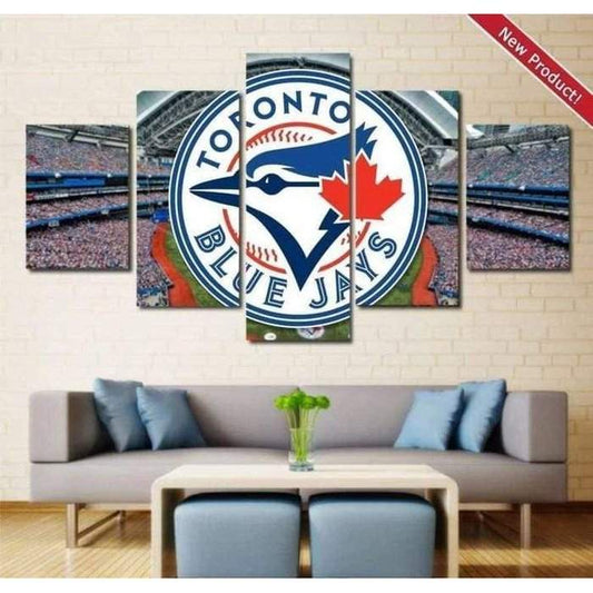Toronto Blue Jays Canvas Painting 5 Piece Poster-Sports Art Direct-