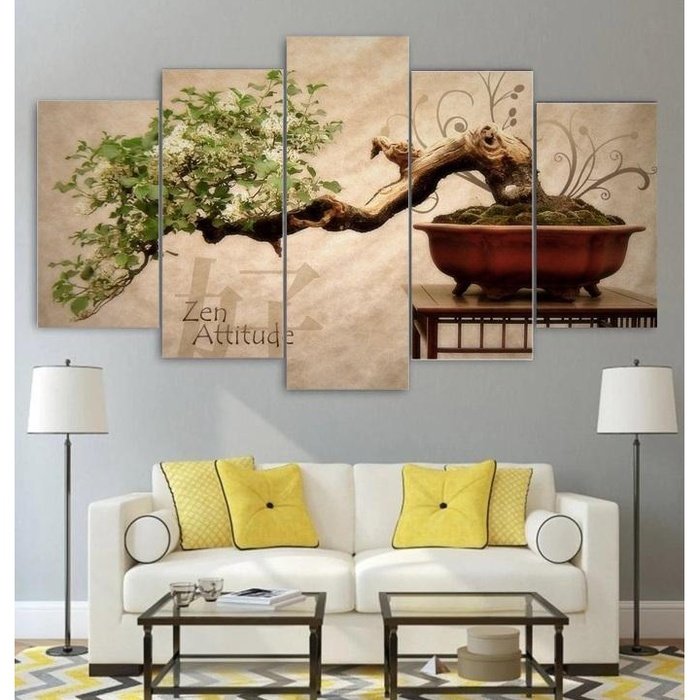 Zen Yoga Relax Wall Art Canvas Painting Framed