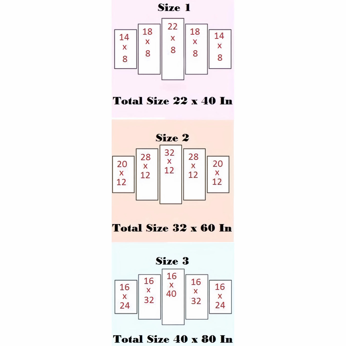 Custom Canvas Wall Art Decor Piece Ready to Hang sizing chart
