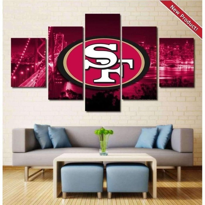ers Football Wall Art Canvas Painting Framed Home Decor