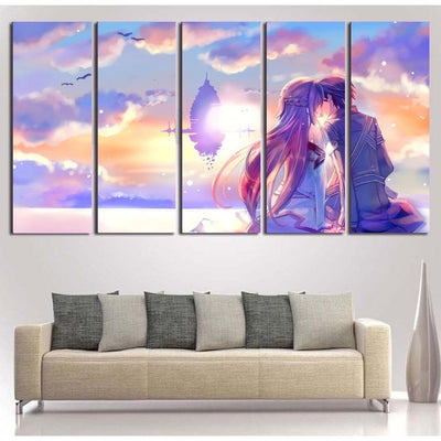 Kirito Sword Art Online Canvas Prints Poster Painting Framed
