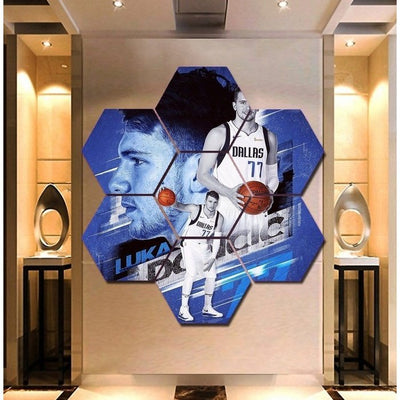 Luka Dončić Wall Art Canvas Painting Framed Free Shipping
