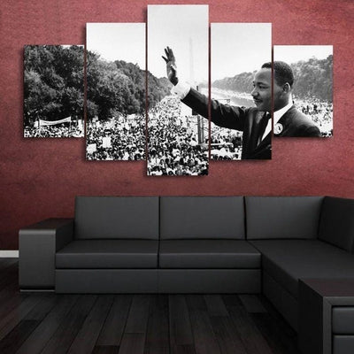 Martin Luther King Wall Art Canvas Painting Framed Home Decor