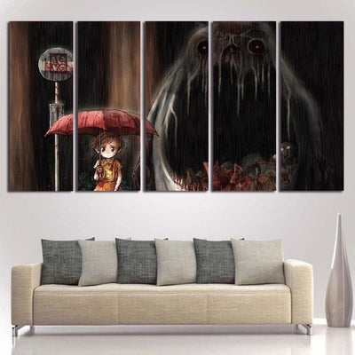 Neighbor Totoro Canvas Art Prints Poster Painting Framed