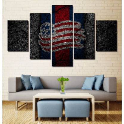 New England Revolution Wall Art Canvas Painting Framed