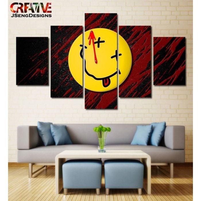 Nirvana Wall Art Canvas Painting Framed Home Decor