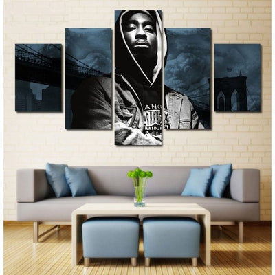 Rapper Tupac Shakur Wall Art Canvas Painting Framed Home Decor