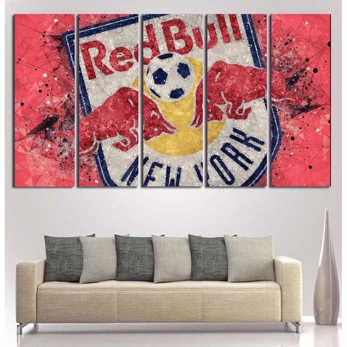 Red bulls New York Canvas Art Prints Poster Painting Framed