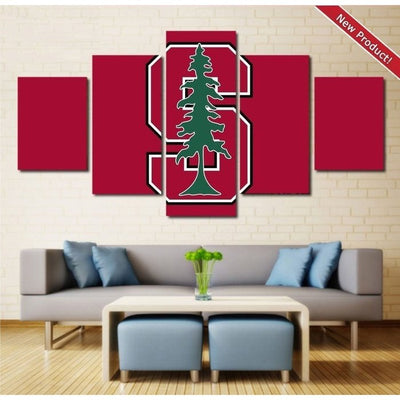 Stanford Cardinal Wall Art Canvas Painting Framed Home Decor