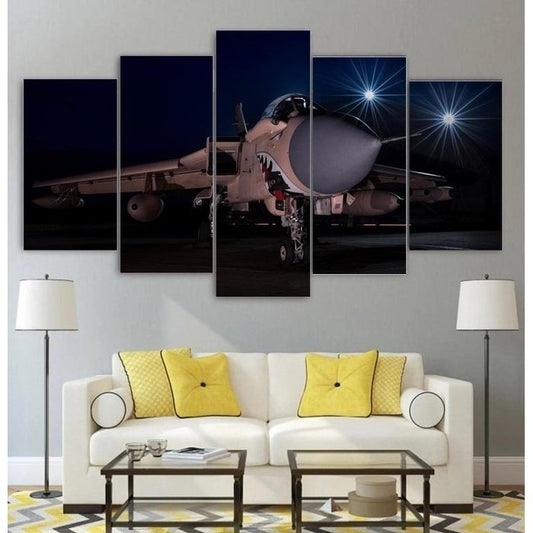 Air Force Jet Fighter Wall Art Canvas Painting Framed