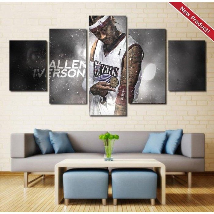 Allen Iverson Wall Art Painting Canvas Framed