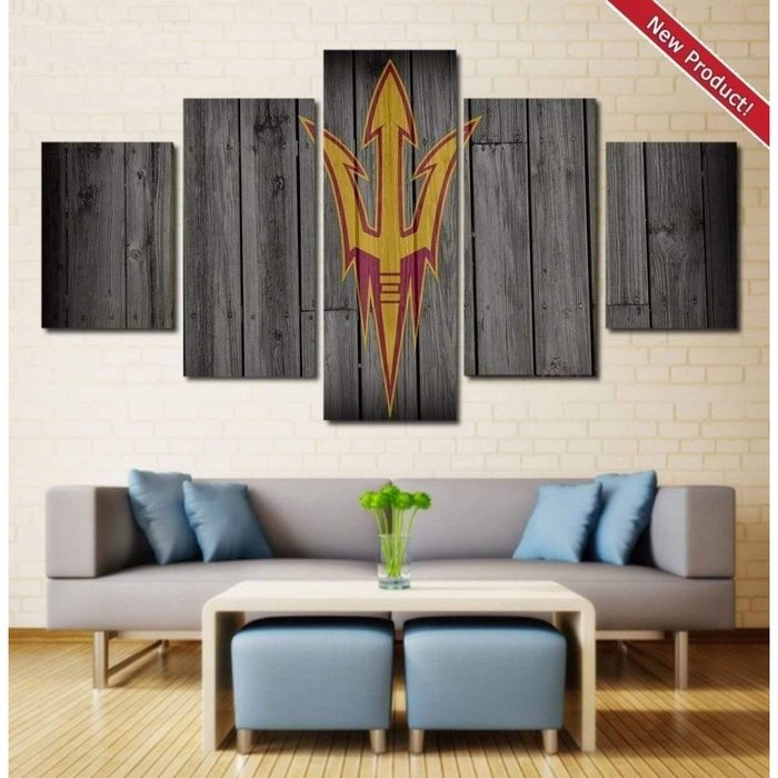Arizona State Sun Devils Wall Art Canvas Painting Framed