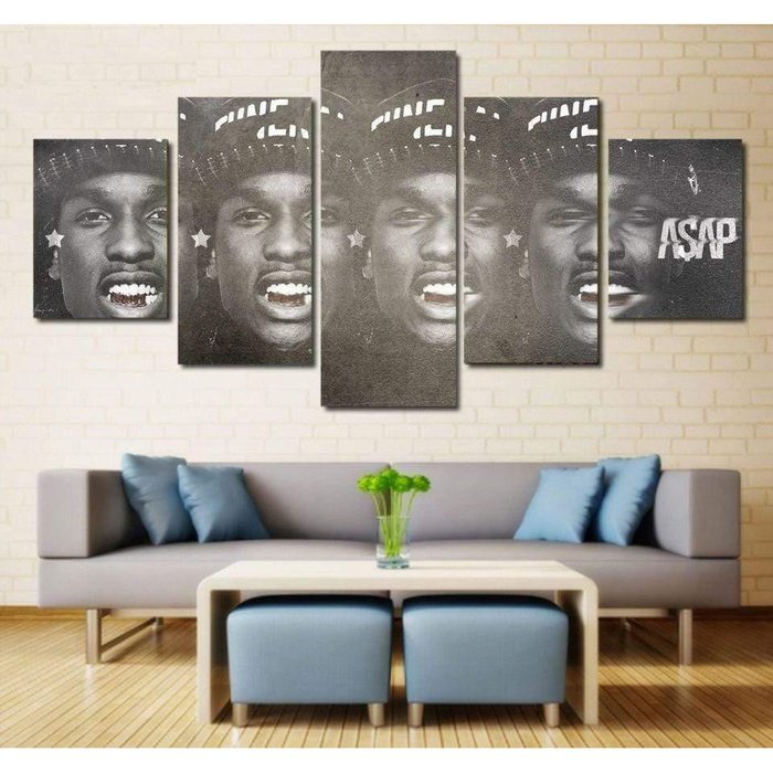 Asap Rocky Wall Art Canvas Painting Framed Home Decor