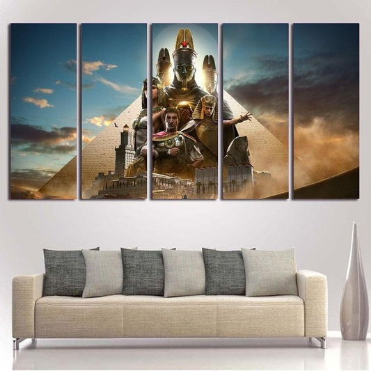 Assassins Creed Egypt Canvas Art Prints Poster Painting Framed