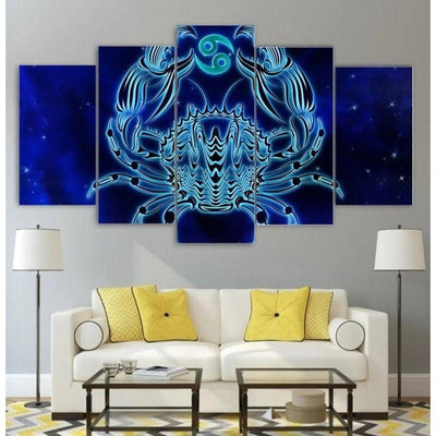 Astrology Zodiac Cancer Wall Art Canvas Painting Framed