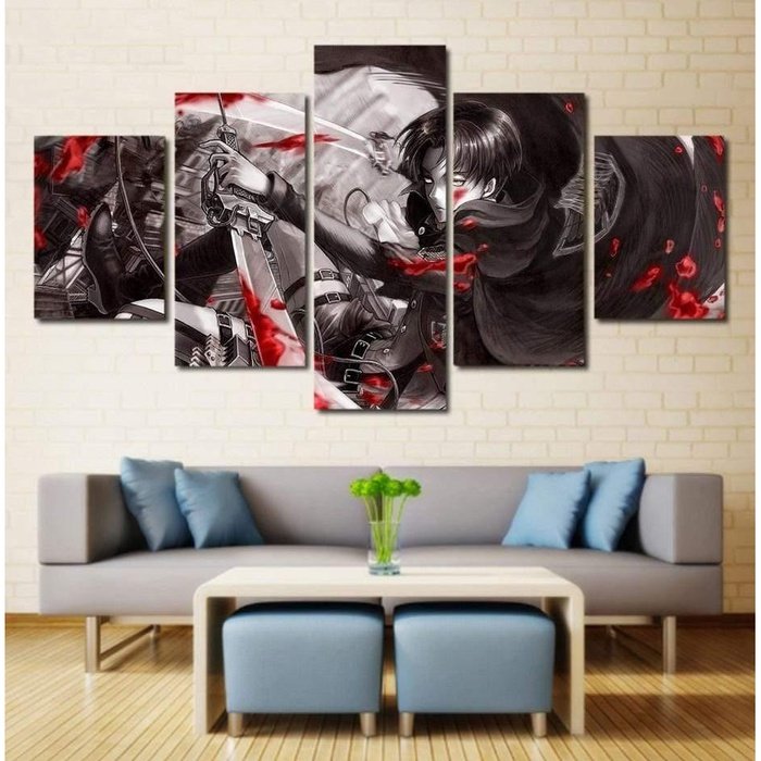 Attack Titan Wall Art Canvas Painting Framed Free Shipping