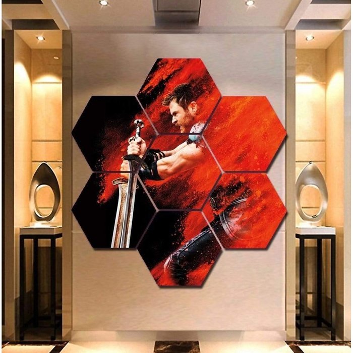 Avengers Thor Ragnarok Wall Art Canvas Painting Framed