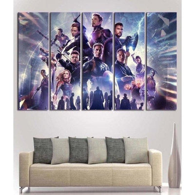 Marvel Comics Avengers End Game Wall Art Decor Canvas Painting Framed