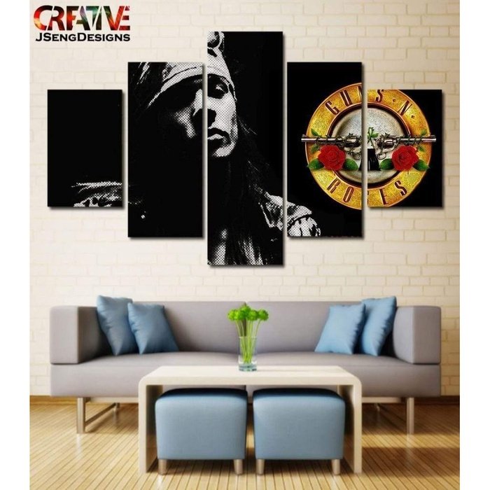 Axl Rose Guns N Roses Wall Art | Canvas Painting Framed | Home Decor