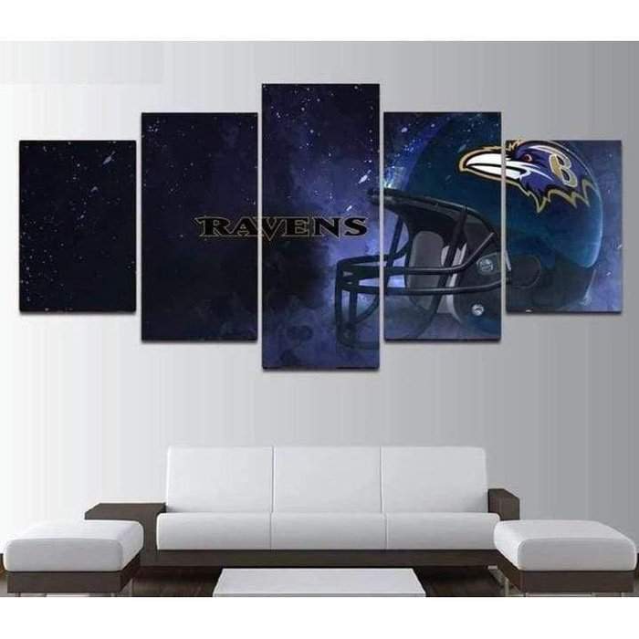 Baltimore Ravens Wall Art Canvas Painting Framed-Sports Art Direct-Baltimore Ravens Wall Art,ravens wall art