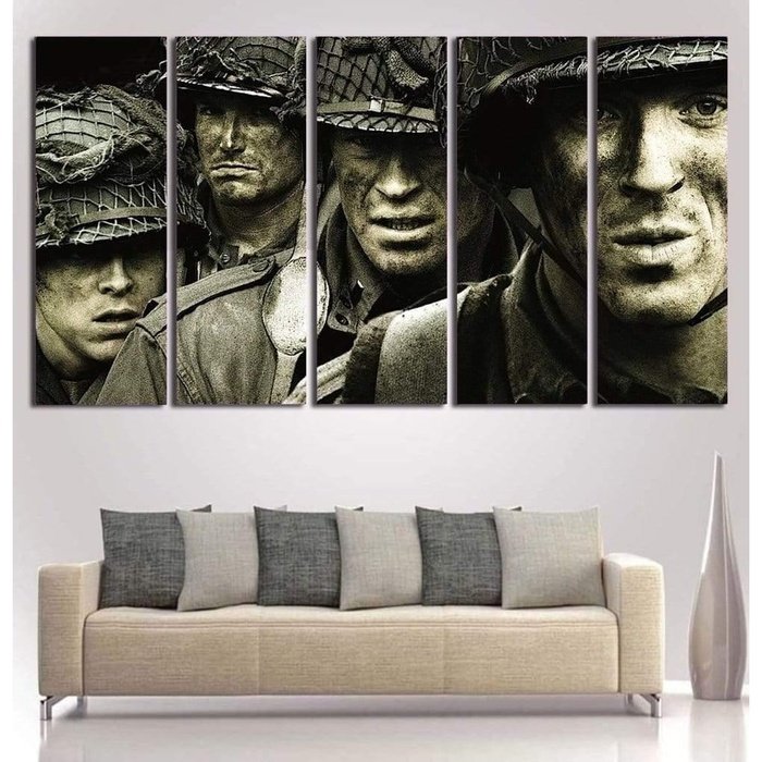 Band Brothers Canvas Art Prints Poster Painting Framed