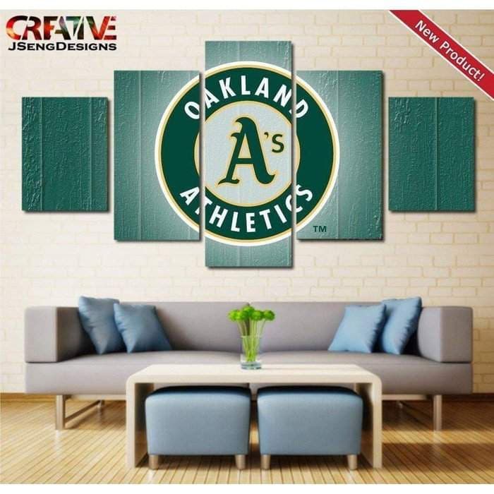 Oakland Athletics Wall Art Canvas Painting Home Decor Poster Print-SportSartDirect-